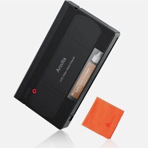 Arsvita VHS/VCR Head Cleaner Tape, Video Cleaning Kit. Black